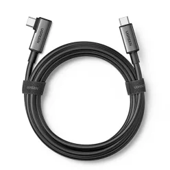  Ugreen US551 L-alakú USB-C - USB-C PD kábel 60W 3A 5Gb/s 5m - fekete