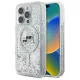 iPhone 16 Pro Karl Lagerfeld Liquid Glitter Karl & Choupette Head Magsafe tok