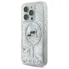 iPhone 16 Pro Karl Lagerfeld Liquid Glitter Karl & Choupette Head Magsafe tok