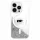 iPhone 16 Pro Átlátszó Karl Lagerfeld Liquid Glitter Karl Head Magsafe tok