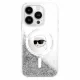 iPhone 16 Pro Átlátszó Karl Lagerfeld Liquid Glitter Karl Head Magsafe tok