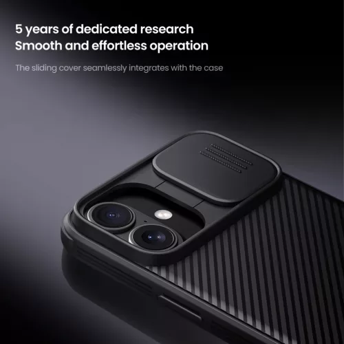 Nillkin CamShield PRO kemény tok Apple iPhone 16-hoz fekete