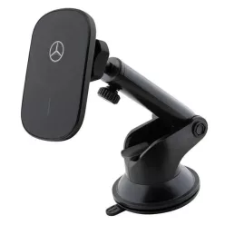   Mercedes MEWCCGSLK 15W indukciós tartó szellőzőrácsra/ablakra fekete/fekete Ezüst Csillagok MagSafe
