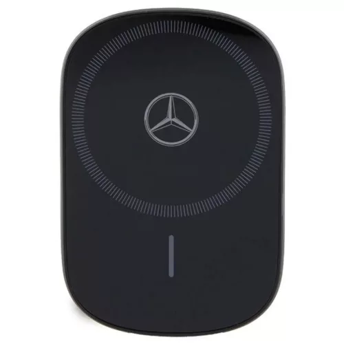 Mercedes MEWCCGSLK 15W indukciós tartó szellőzőrácsra/ablakra fekete/fekete Ezüst Csillagok MagSafe