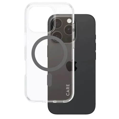 iPhone 16 Pro 6.3" fekete/fekete MagSafe CARE by PanzerGlass Flagship tok 1346