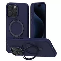 iPhone 15 Plus Mercury MagSafe Stand szilikon tok kék