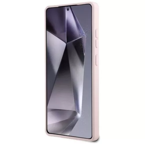 KARL LAGERFELD tok SAMSUNG Galaxy S25 Ultra KLHMS25LSKCHTCP (Mágneses szilikon kétfejű) rózsaszín tok