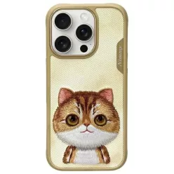   Nimmy Nagyszemű Háziállat 2.0 Macska Tok iPhone 16 Pro - Zöld tok
