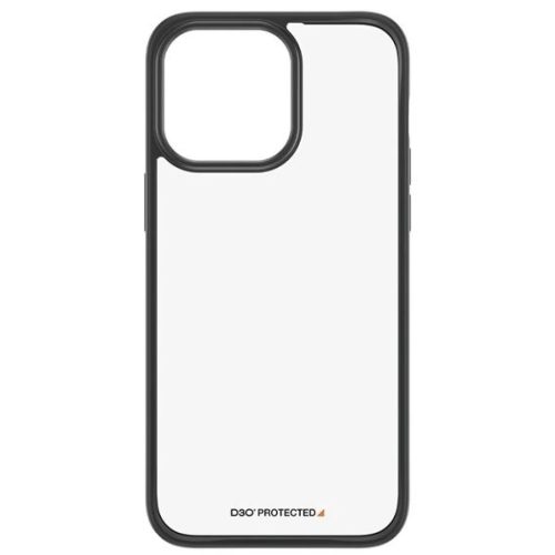 PanzerGlass ClearCase tok iPhone 15 Pro Max készülékhez katonai minősítéssel - Átlátszó és fekete