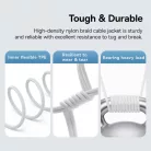 Data Cable Gem, Type-C to Type-C, Super Fast Charging 100W, 1m Moon White Baseus