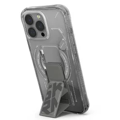   Skinarma tok Helio iPhone 16 Pro 6.3" Mágneses Töltés + Állvány titán