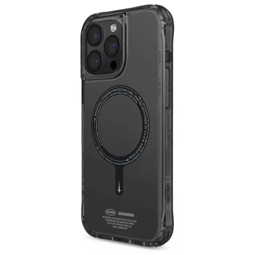 Skinarma fliptok Saido iPhone 16 Pro 6.3" Mágneses Töltés fekete tok