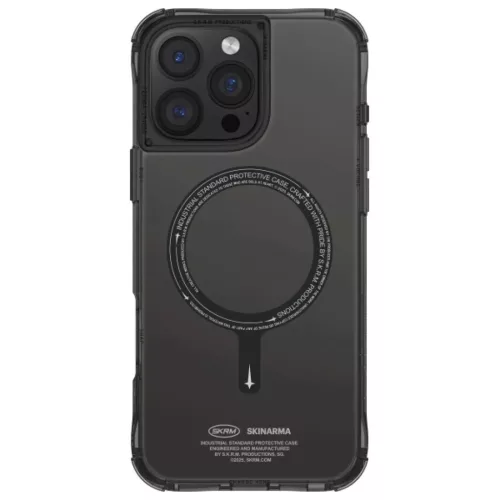 Skinarma fliptok Saido iPhone 16 Pro 6.3" Mágneses Töltés fekete tok