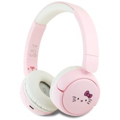   Hello Kitty Rózsaszín arc logó Bluetooth on-ear fejhallgató