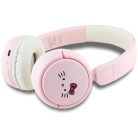 Hello Kitty Rózsaszín arc logó Bluetooth on-ear fejhallgató