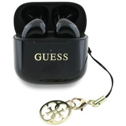   Guess Glossy Effect Printed Classic Logo & Charm TWS fülhallgató - fekete
