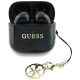 Guess Glossy Effect Printed Classic Logo & Charm TWS fülhallgató - fekete