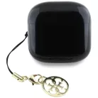 Guess Glossy Effect Printed Classic Logo & Charm TWS fülhallgató - fekete