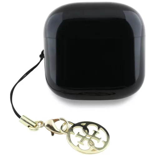 Guess Glossy Effect Printed Classic Logo & Charm TWS fülhallgató - fekete