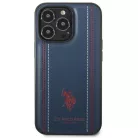 US Polo USHCP14XPFAV iPhone 14 Pro Max 6.7" navy/navy blue Leather Stitch tok
