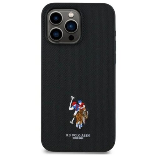 US Polo USHCP15XPEMK iPhone 15 Pro Max 6.7" fekete/fekete hímzett DH Color tok