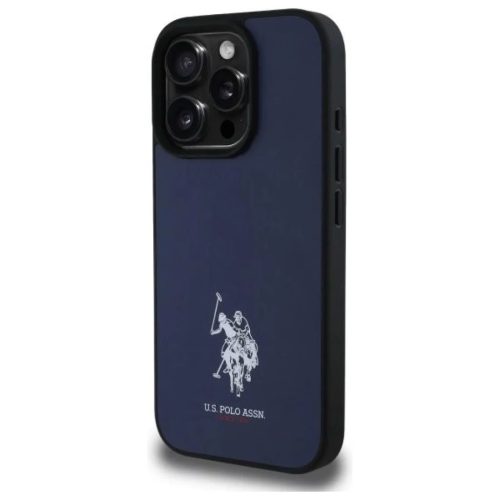US Polo USHCP15XPGEV iPhone 15 Pro Max 6.7" Sötétkék Bőr Hímzett DH Szín tok