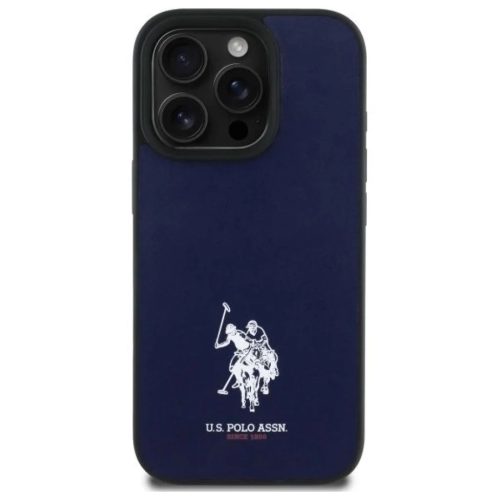 US Polo USHCP15XPGEV iPhone 15 Pro Max 6.7" Sötétkék Bőr Hímzett DH Szín tok