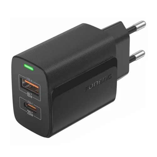 Foneng EU66 A+C 2 (PD20W) hálózati töltő fekete
