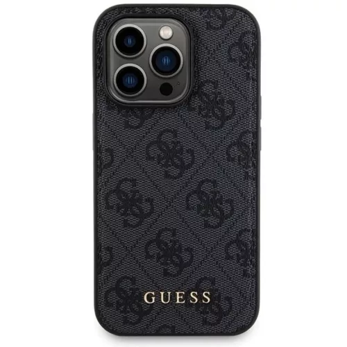 Guess 4G Metal Logo Case Set for iPhone 13 Pro Max + 5000mAh MagSafe Powerbank - Fekete tok