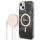 Guess GUBPP14MHMEACSK tok + töltő iPhone 14 Plus 6.7" fekete/fekete kemény tok Marble MagSafe
