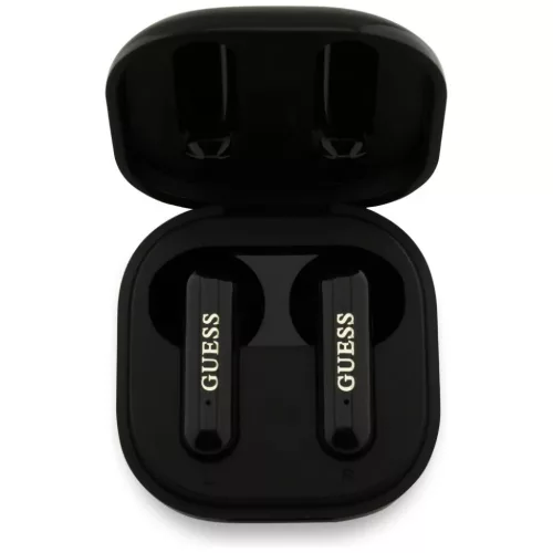 Vezeték nélküli fülhallgató Guess 4G Metal Logo fekete