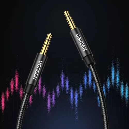 Ugreen audio kábel AUX egyenes minijack 3,5 mm 2m kék (AV112)
