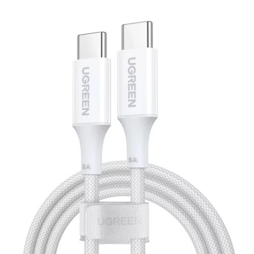 Ugreen US557 USB-C / USB-C PD kábel 100W 1m - fehér