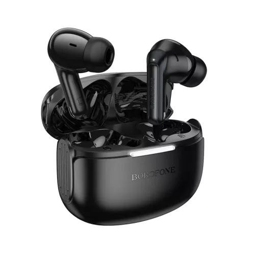 Borofone TWS Bluetooth Vezeték nélküli fülhallgató FQ9 Plus Peaceful ANC+ENC fekete