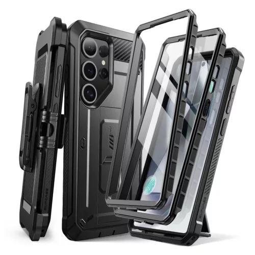 Samsung Galaxy S25 Ultra Fekete Supcase Unicorn Beetle Pro 2-set tok