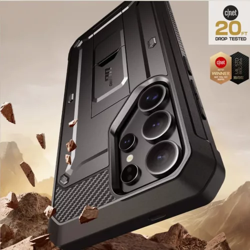 Samsung Galaxy S25 Ultra Fekete Supcase Unicorn Beetle Pro 2-set tok