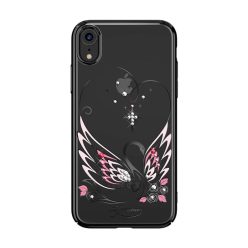   iPhone XS MAX Kingxbar Swan tok Swarovski kristály díszítéssel fekete színben