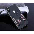 iPhone XS MAX Kingxbar Swan tok Swarovski kristály díszítéssel fekete színben