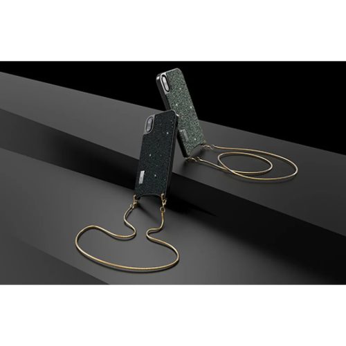 Iphone XS MAX BAG flitteres tok ezüst