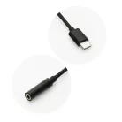 USB Type-C/3.5 mm Jack átalakító adapter fekete