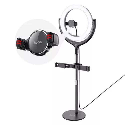 Hoco LV01 Rouge asztali LED körfény, ringlight fekete