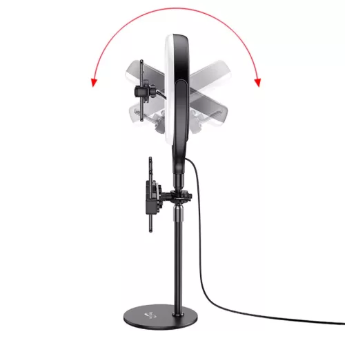 Hoco LV01 Rouge asztali LED körfény, ringlight fekete