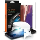 Samsung Galaxy Note 20 Spigen kijelzővédő üvegfólia UV lámpával Glass.Tr Platinum