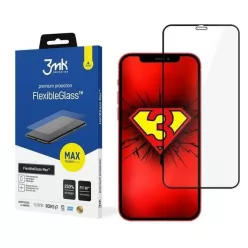   iPhone 12 mini  kijelzővédő üvegfólia fekete 3MK FlexibleGlass Max