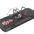 Wozinsky Ring Armor Case Kickstand telefontok Motorola Moto G9 Play fekete
