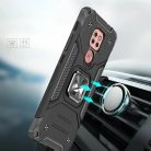 Wozinsky Ring Armor Case Kickstand telefontok Motorola Moto G9 Play fekete