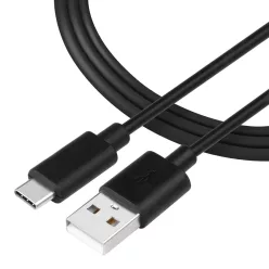   Tactical 004 Smooth Thread kábel USB-A - USB Type-C 0.3m fekete