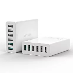 Blitzwolf BW-S15 Hálózati töltő 6xUSB/ QC 3.0 60W fehér
