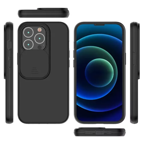 iPhone 13 Pro Max matt TPU tok kameralencse védővel piros (ip13-pro-max-tpu-lens-red)