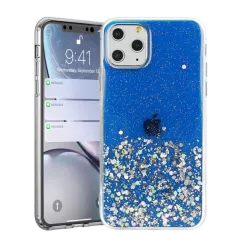   iPhone 7/ 8/ SE2020 /SE 2022 Brilliant Clear csillogó tok sötétkék